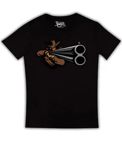 Прикольные футболки: охотник на черной